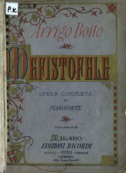 Обложка книги  «Mefistofele»
