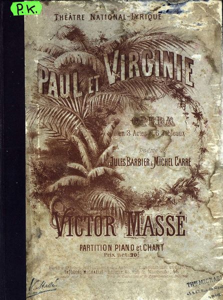 Обложка книги  «Paul et Virginie»