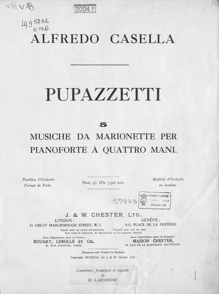 Обложка книги  «Pupazzetti»
