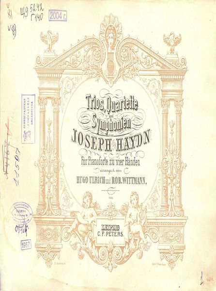 Обложка книги  «Trios, Quartette und Symphonien von Ioseph Haydn»