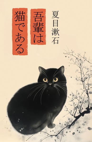 Обложка книги «吾輩は猫である / Wagahai wa neko de aru / Ваш покорный слуга кот»