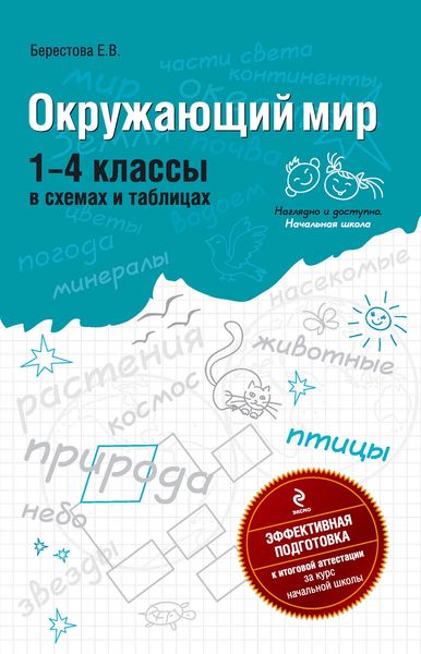 Обложка книги  «Окружающий мир: 1-4 классы. В схемах и таблицах»