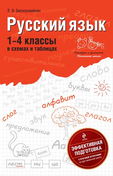 Обложка книги  «Русский язык: 1-4 классы в схемах и таблицах»