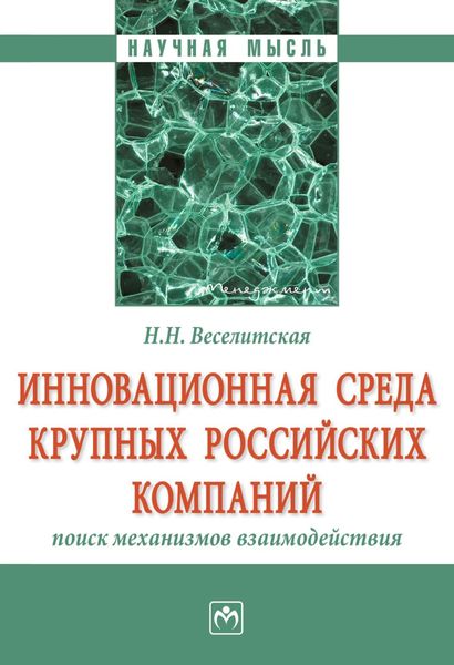 Обложка книги  «Инновационная среда крупных российских компаний: поиск механизмов взаимодействия»