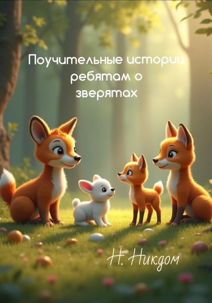 Обложка книги  «Поучительные истории ребятам о зверятах»