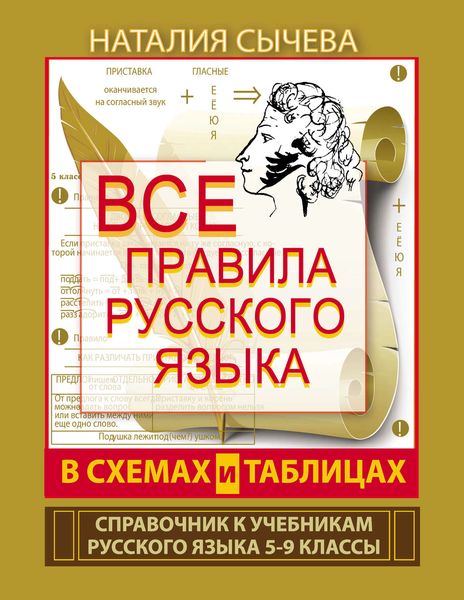 Обложка книги  «Все правила русского языка в схемах и таблицах. 5–9 классы»
