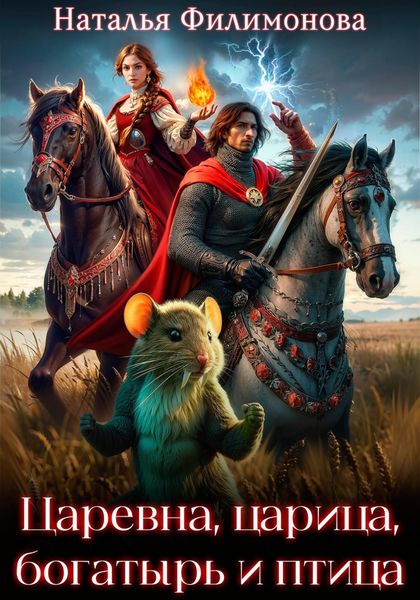 Обложка книги «Царевна, царица, богатырь и птица»