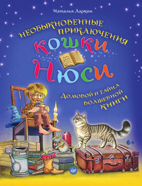 Обложка книги «Необыкновенные приключения кошки Нюси. Домовой и тайна волшебной книги»