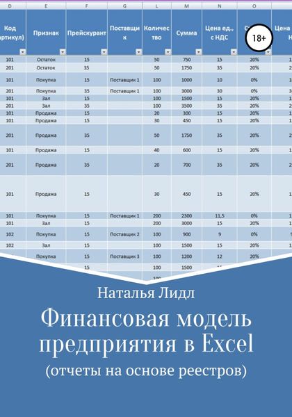 Обложка книги  «Финансовая модель предприятия в Excel»