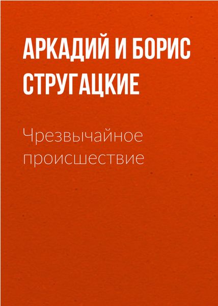 Обложка книги  «Чрезвычайное происшествие»
