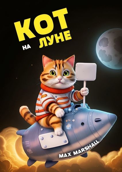 Обложка книги  «Кот на Луне»