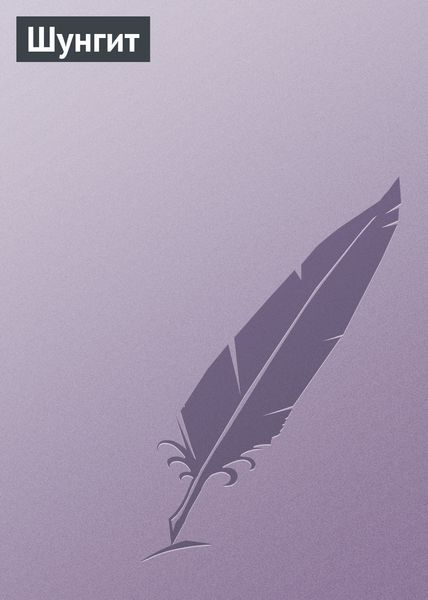 Обложка книги  «Шунгит»