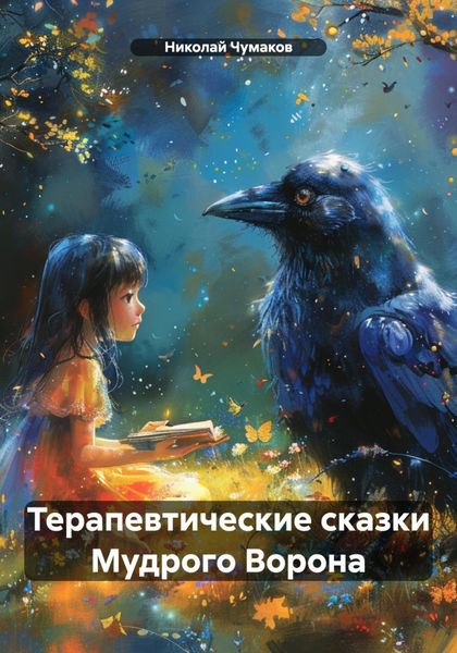 Обложка книги  «Терапевтические сказки Мудрого Ворона»