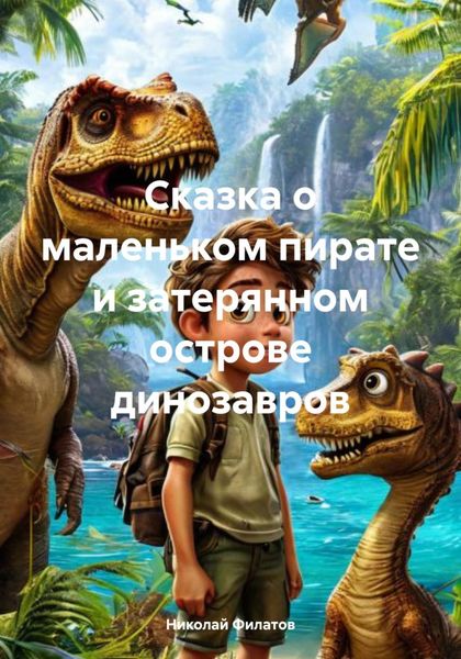 Обложка книги  «Сказка о маленьком пирате и затерянном острове динозавров»
