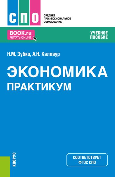 Обложка книги «Экономика. Практикум. (СПО). Учебное пособие.»