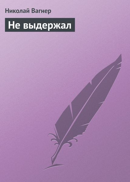 Обложка книги  «Не выдержал»
