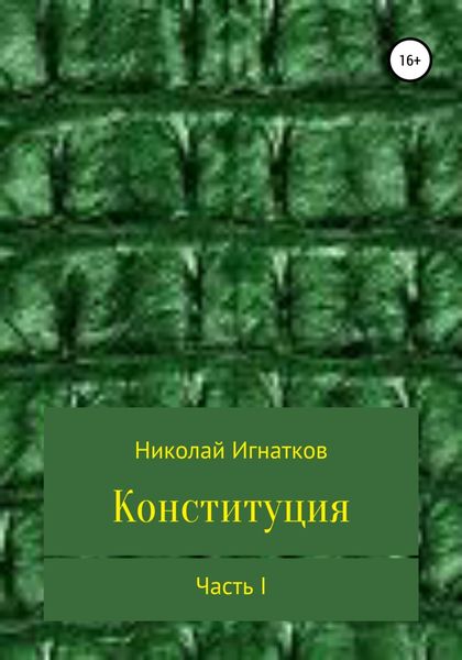 Обложка книги «Конституция. Часть I»