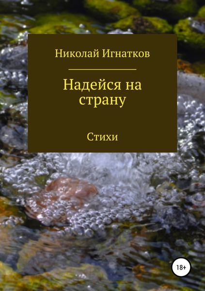Обложка книги  «Надейся на страну. Сборник стихотворений»