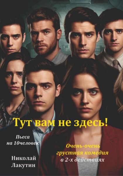 Обложка книги  «Тут вам не здесь! Пьеса на 10 человек. Комедия.»