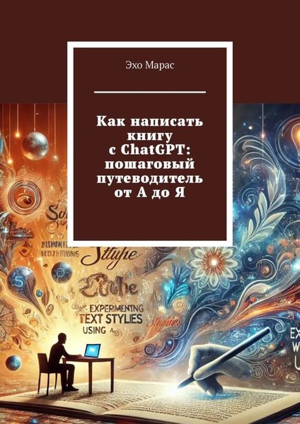 Обложка книги  «Как написать книгу с ChatGPT: пошаговый путеводитель от А до Я»