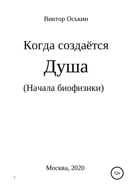 Обложка книги  «Когда создаётся душа. Начала биофизики»