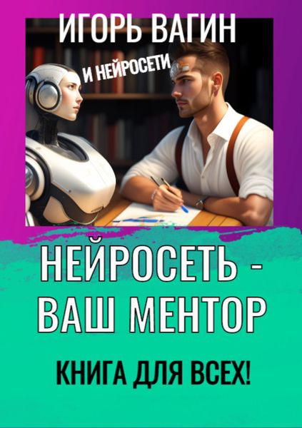Обложка книги  «Нейросеть – Ваш ментор! Книга для всех»