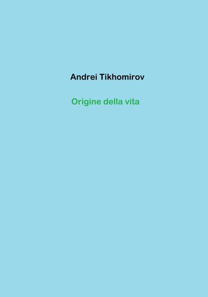 Обложка книги  «Origine della vita»