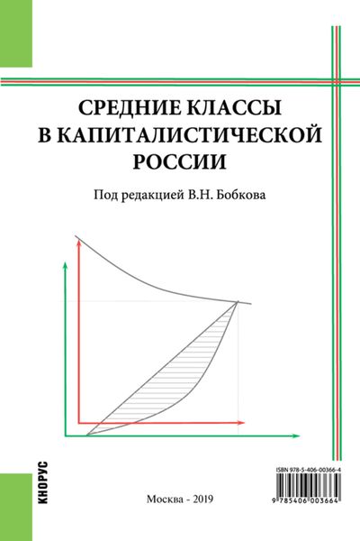 Обложка книги  «Средние классы в капиталистической России. (Бакалавриат, Магистратура). Монография.»
