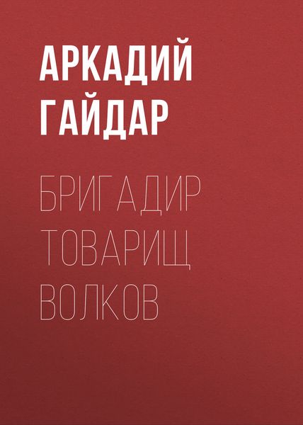 Обложка книги  «Бригадир товарищ Волков»