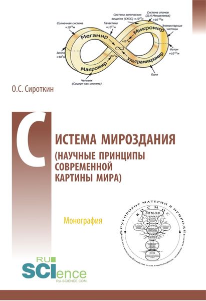 Обложка книги  «Система Мироздания (Научные принципы современной картины Мира). (Аспирантура, Бакалавриат, Магистратура). Монография.»