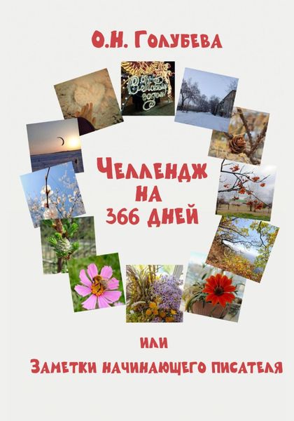 Обложка книги  «Челлендж на 366 дней, или Заметки начинающего писателя»
