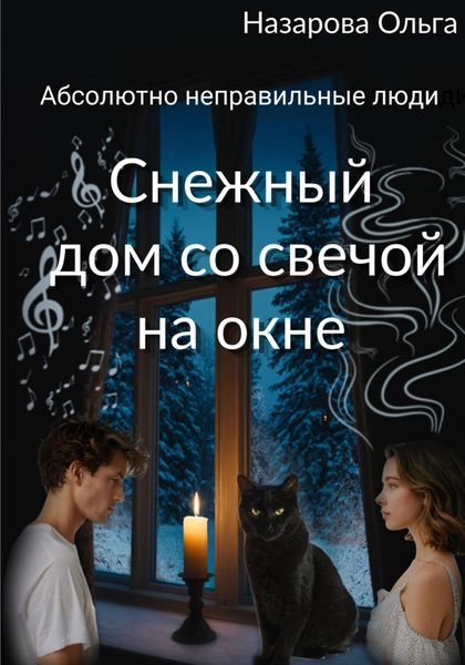 Обложка книги «Снежный дом со свечой на окне»