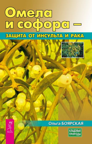 Обложка книги «Омела и софора – защита от инсульта и рака»