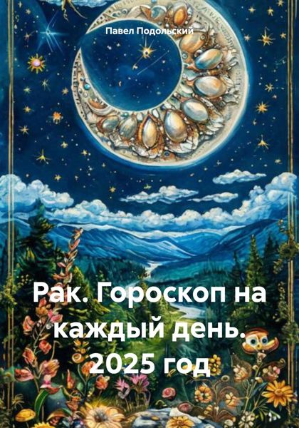 Обложка книги «Рак. Гороскоп на каждый день. 2025 год»