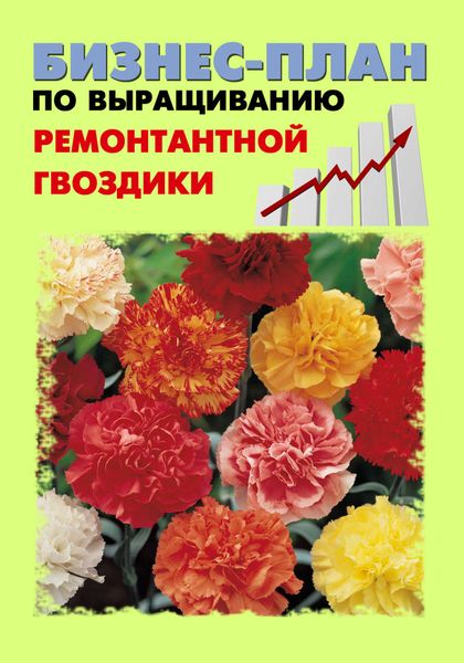 Обложка книги  «Бизнес-план по выращиванию ремонтантной гвоздики»