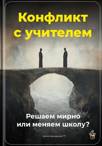 Обложка книги  «Конфликт с учителем: Решаем мирно или меняем школу?»