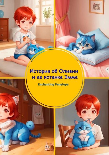 Обложка книги  «История об Оливии и ее котенке Эмме»