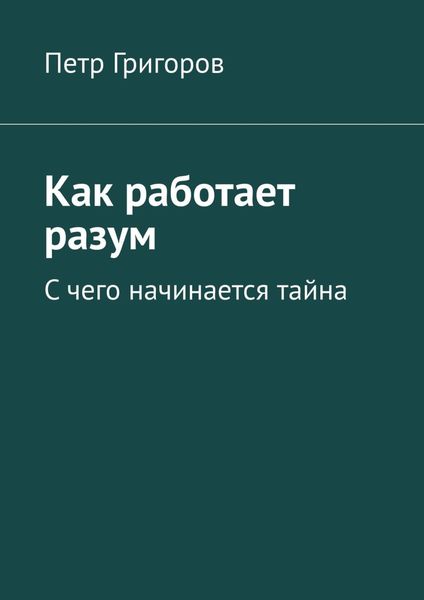 Обложка книги  «Как работает разум. С чего начинается тайна»