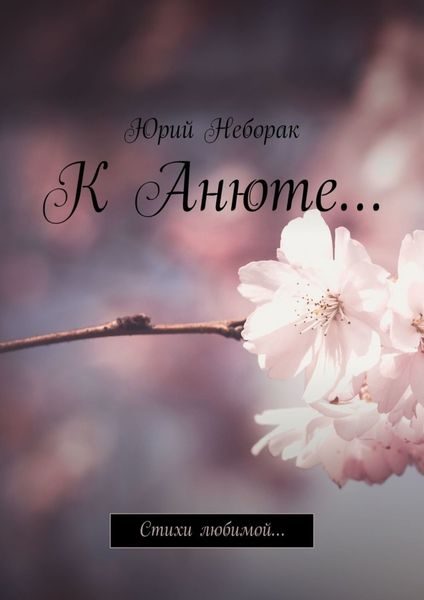 Обложка книги  «К Анюте… Стихи любимой…»