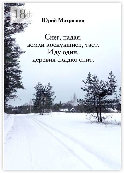 Обложка книги  «Снег, падая, земли коснувшись, тает. Иду один, деревня сладко спит»