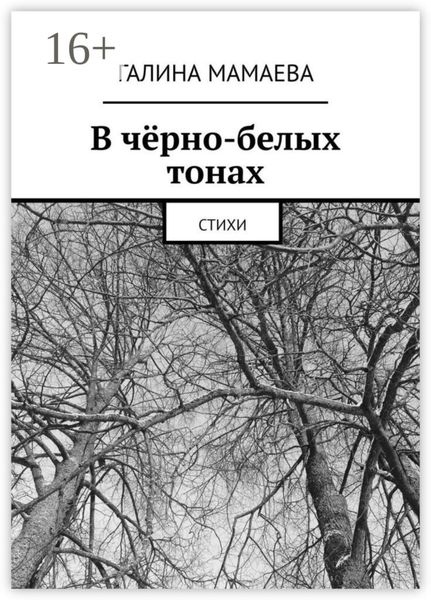Обложка книги  «В чёрно-белых тонах. Стихи»