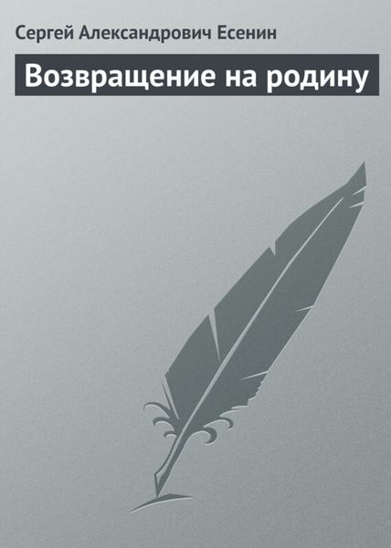 Обложка книги  «Возвращение на родину»
