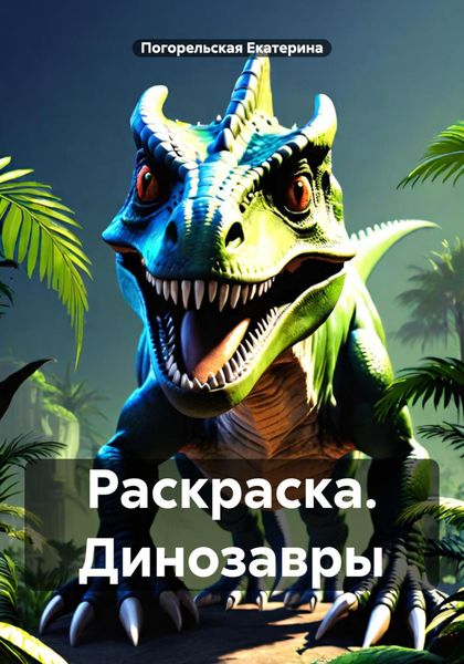 Обложка книги  «Раскраска. Динозавры»