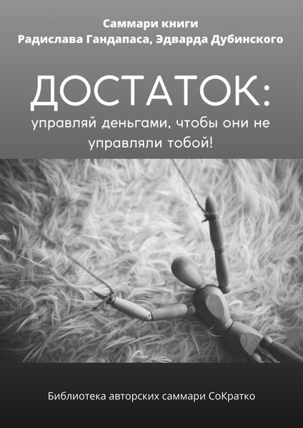 Обложка книги  «Саммари книги Радислава Гандапаса, Эдварда Дубинского «Достаток: управляй деньгами, чтобы они не управляли тобой»»