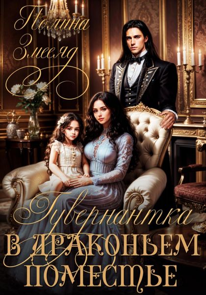 Обложка книги  «Гувернантка в драконьем поместье»