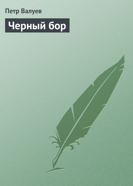 Обложка книги  «Черный бор»