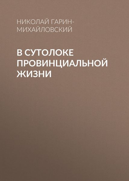 Обложка книги  «В сутолоке провинциальной жизни»