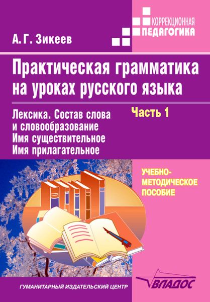 Обложка книги  «Практическая грамматика на уроках русского языка. Часть 1»