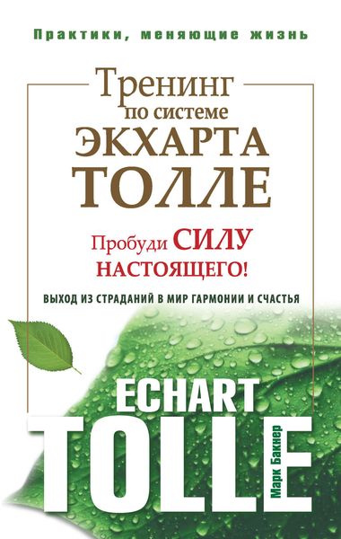 Обложка книги  «Тренинг по системе Экхарта Толле. Пробуди силу настоящего! Выход из страданий в мир гармонии и счастья»