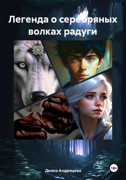 Обложка книги  «Легенда о серебряных волках радуги»